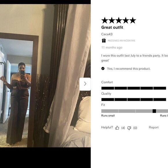 EXPRESS Linen-Blend Tie Front Bandeau Top / Crop Top in Black NWT (L + XL) - Picture 11 of 16